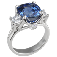 clearance blue silver ring