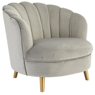 grey velvet upholstered living room chair lots